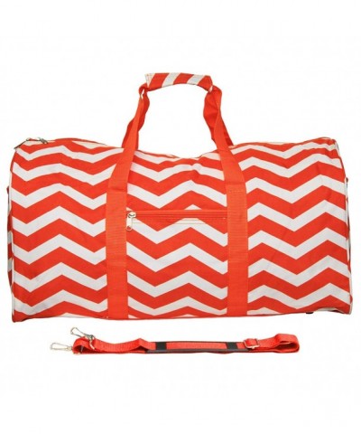 World Traveler Duffle Orange Chevron