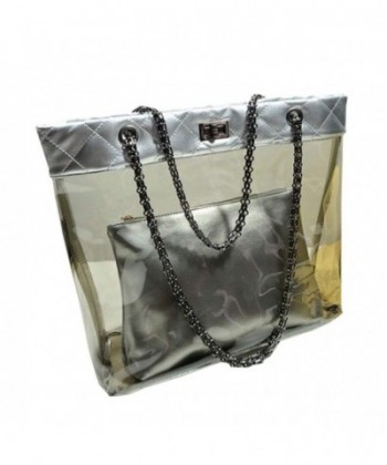 Womens Casual Transparent Handbag Trapeze