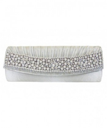 Pearls Rhinestones Evening Shoulder Handbag