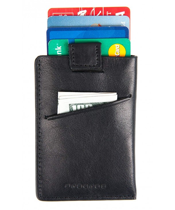 Leather Blocking Pocket Minimalist Wallet