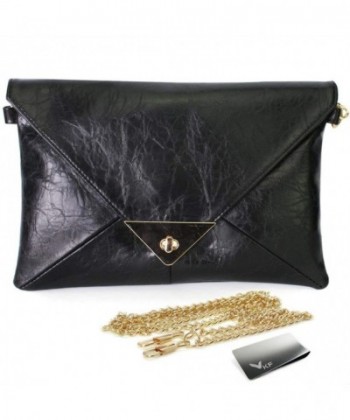 Missy Leather Envelope Clutch kilofly