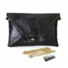 Missy Leather Envelope Clutch kilofly