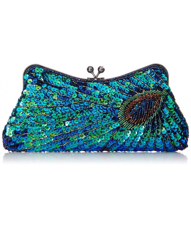 MG Collection Laurel Sequined Peacock