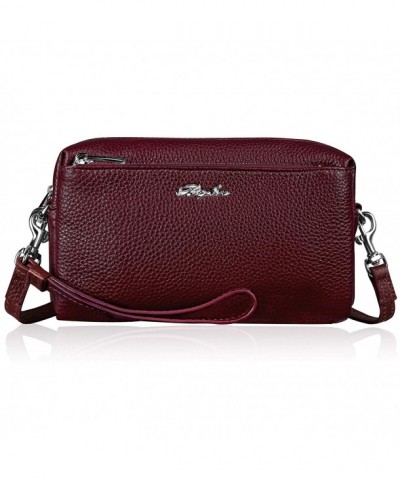 Befen Leather Triple Crossbody Wristlet