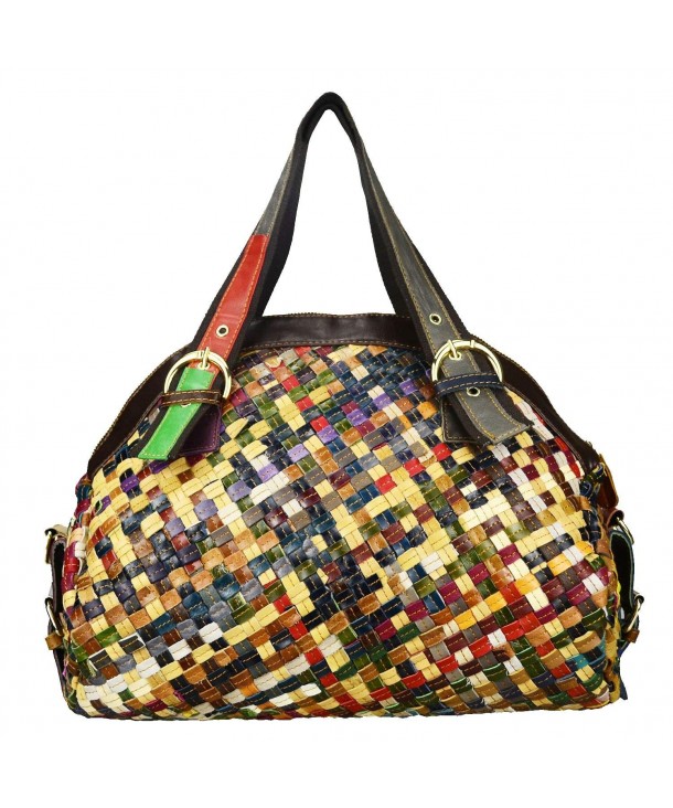 Sibalasi-Multicolor Woven Bohemian Large Tote Snake Print Patchwork ...