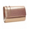 Natalie Diamante Metallic Clutch Bag