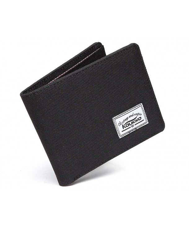 KAUKKO Mens Blocking Bi Fold Wallet