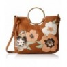 T Shirt Jeans Satchel Applique Flowers