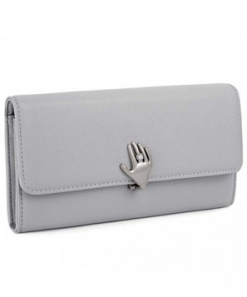 UTO Leather Wallet Capacity Zipper
