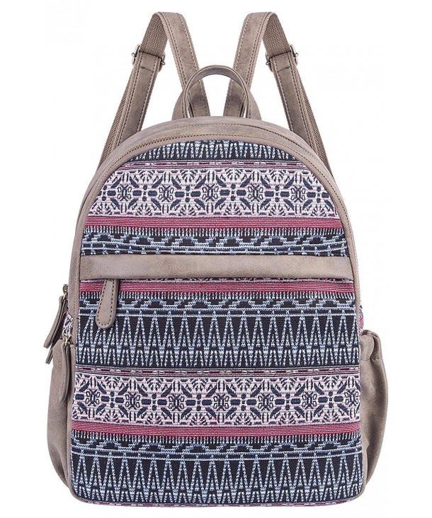 Backpack Canvas Daypack Bookbags Multicoloured