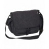 Everest Luggage Canvas Messenger Black