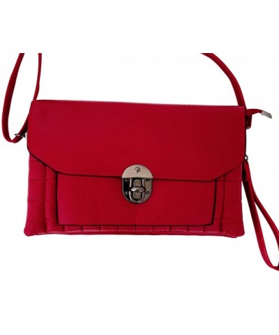 Crossbody Stylish Clutch Wristlet Red