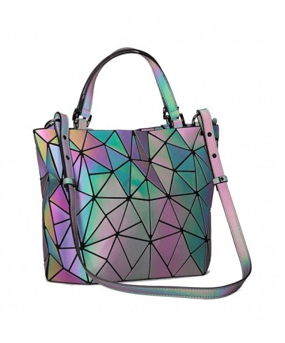 Geometric Handbags Luminous Shoulder Holographic