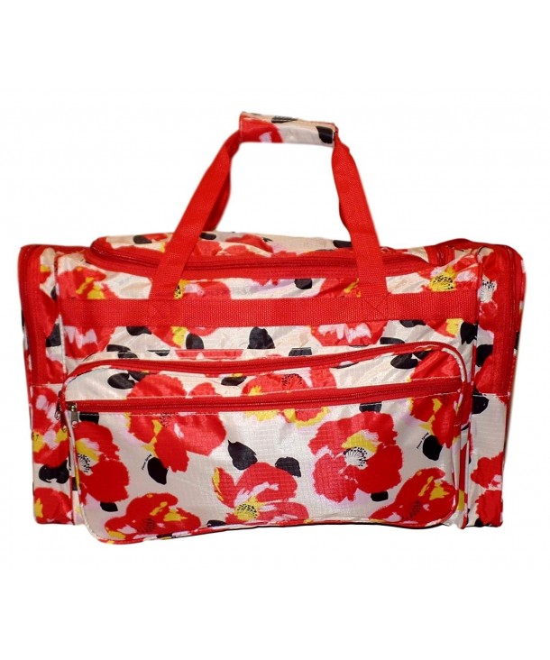 Fashion Print Travel Duffle Flowers