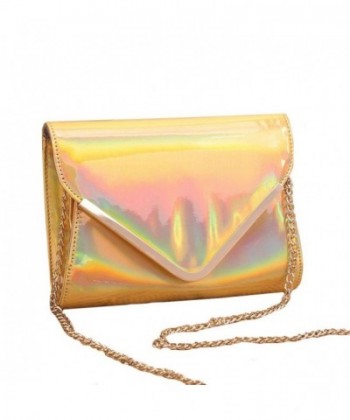 Women Glitter Holographic Handbag Clutch Fashion Cross-body Bag Satchel ...