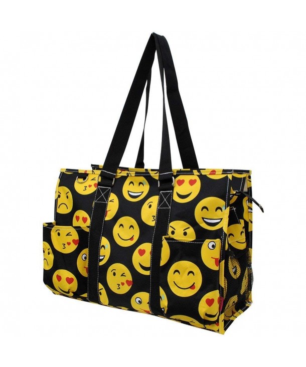 Emoji Faces Print Zippered Organizer