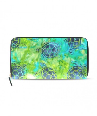 WellLee Turtle Leather Clutch Wallet