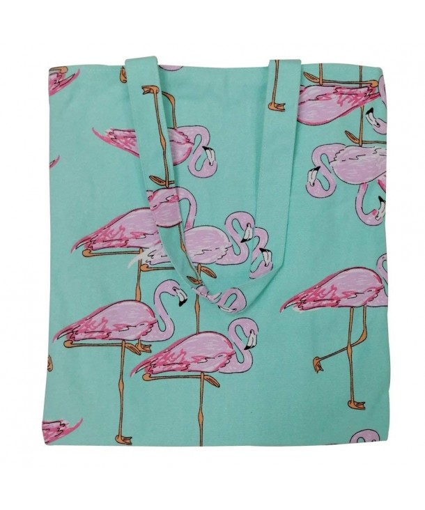 Flowertree Womens Flamingo Canvas Shopping