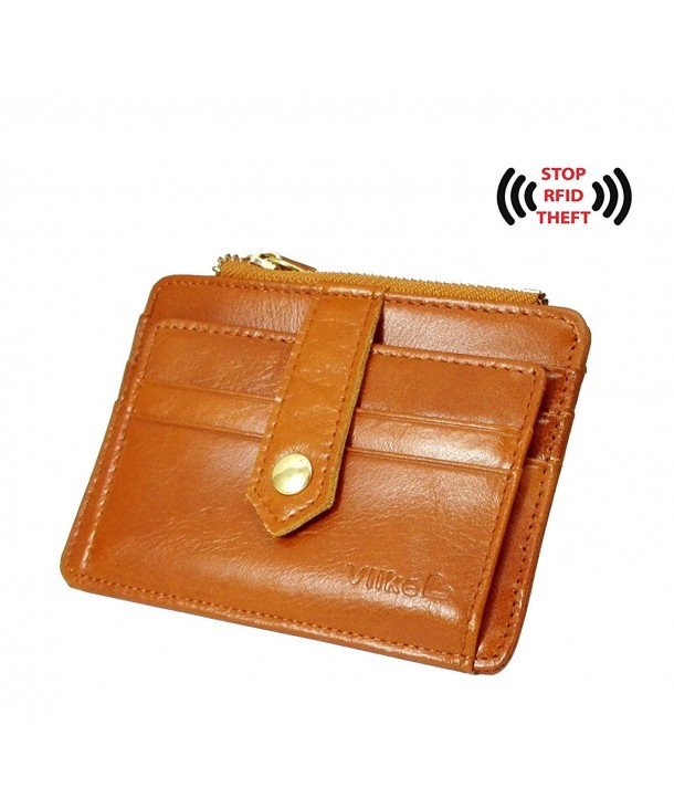 Womens Blocking holder Leather Wallet