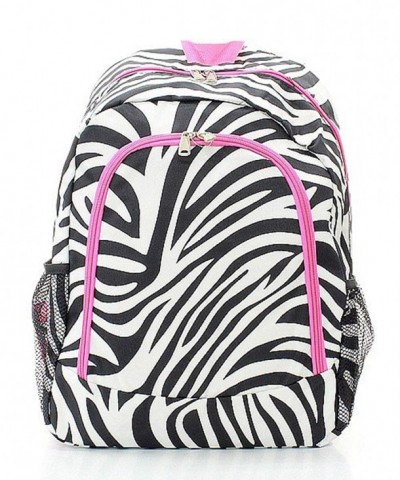 Zebra Print Large Lightweight Backpack