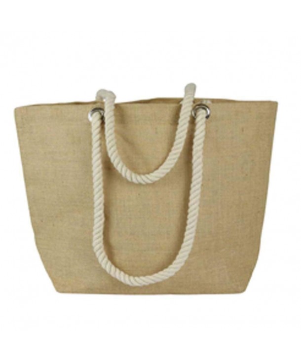 Eco friendly Burlap Beach Shopping Natural