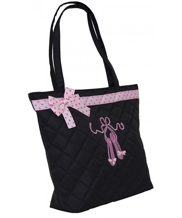 Quilted Tote Bag - Black - CV18050XLCT