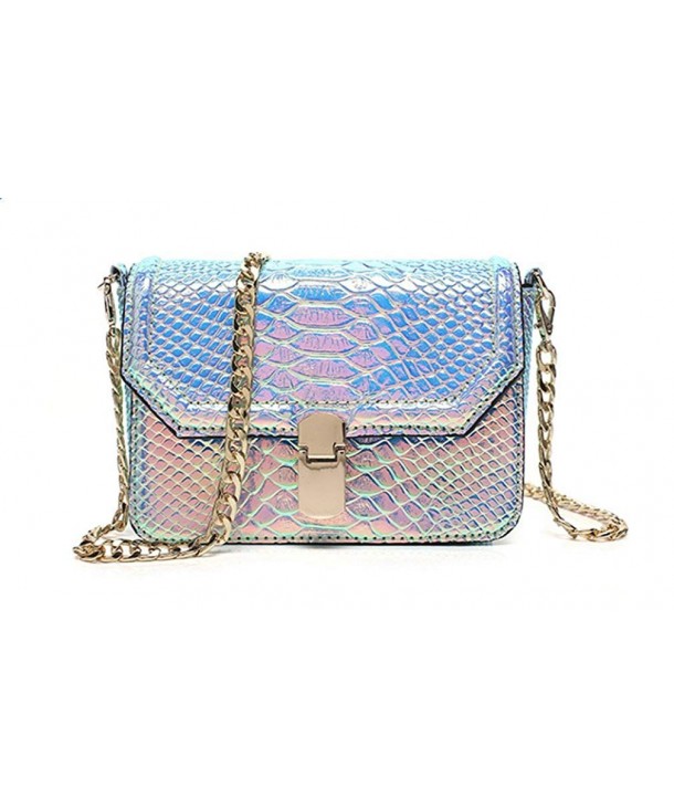 Marchome Hologram Leather Crossbody Shoulder