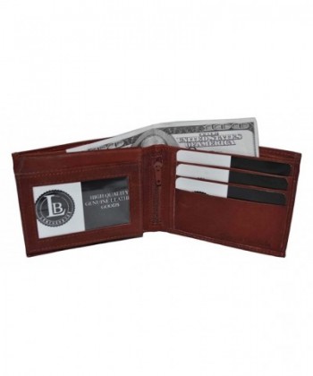 Genuine Cowhide Leather Bifold Wallet