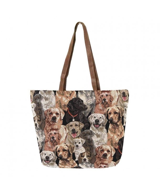 Tapestry Shoulder Handbag Labrador Charles