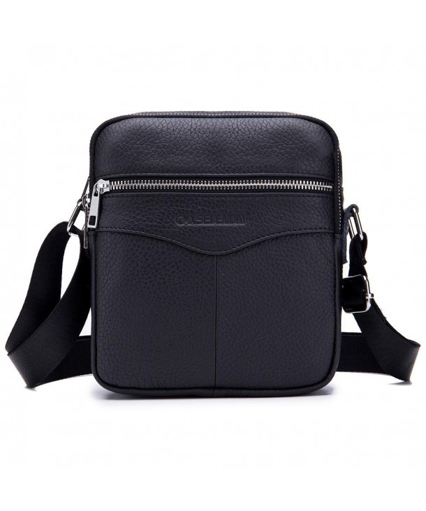 8-Inch Shoulder Bag- Small Leather Messenger Crossbody Purse- Vertical ...