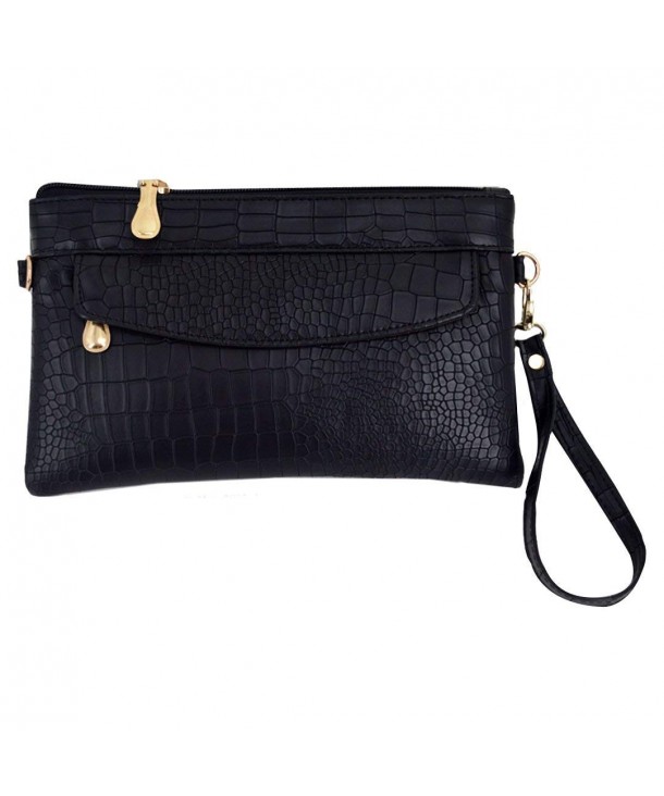 Leather Crocodile Wristlet Alligator Shoulder