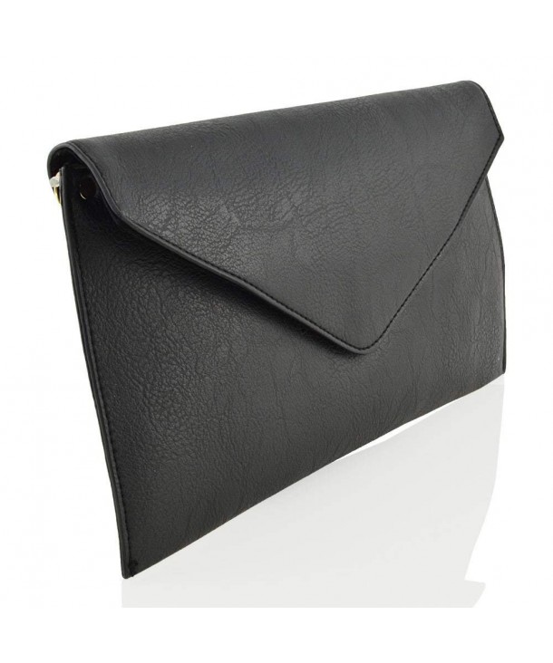 leather envelope clutch bag