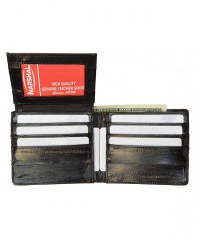 100 Genuine Skin Bi fold Wallet Black