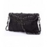 Studded Leather Designer Shoulder Handbag