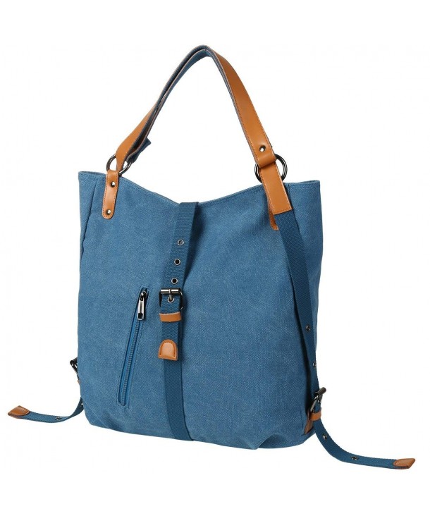 Women Girl Backpack Purse Convertible Canvas Rucksack Shoulder Bag ...