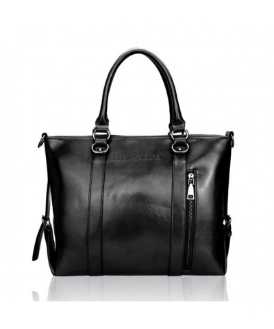 Loslandifen Handbags Spacious Leather Top Handle