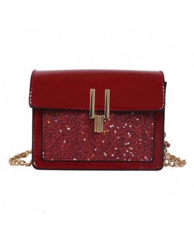 Kingfansion Fashion Sequins Messenger Shoulder