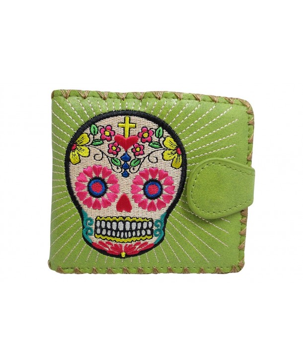 Lavishy Flower Embroidered Medium Wallet