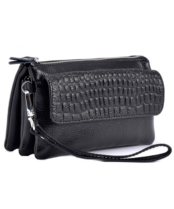 iSuperb Clutch Leather Wristlet Shoulder