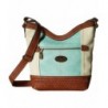 Womens Fanning Bottom Crossbody Saddle