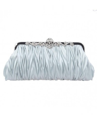 Fawziya Sequins Fashion Evening Bags Silver