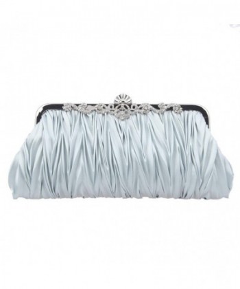 Fawziya Sequins Fashion Evening Bags Silver