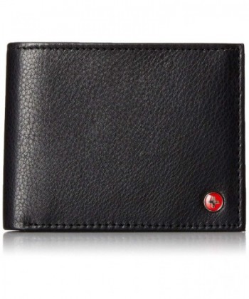 alpine swiss Leather Bifold Wallet