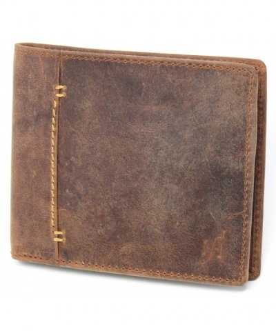 Starhide Blocking Distressed Leather 1050 BRN