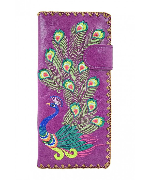 Lavishy Sacred Peacock Embroidered Wallet