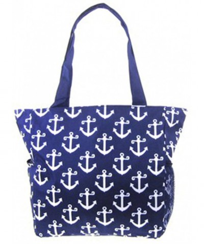 Anchor Print Nautical Canvas Travel