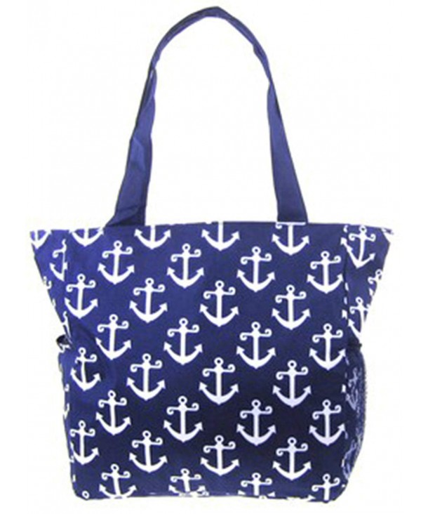 Anchor Print Nautical Canvas Travel