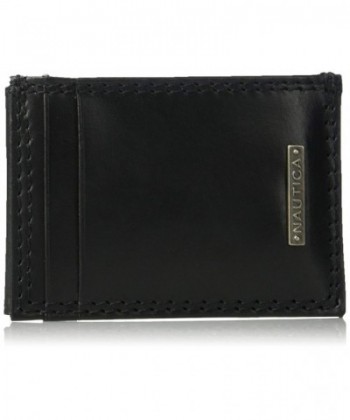 Nautica Blocking Leather Magnetic Pocket