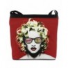 Ladies Girls Shoulder Madonna Print