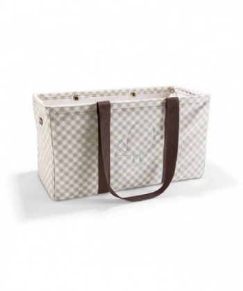 Thirty Large Utility Taupe Gingham